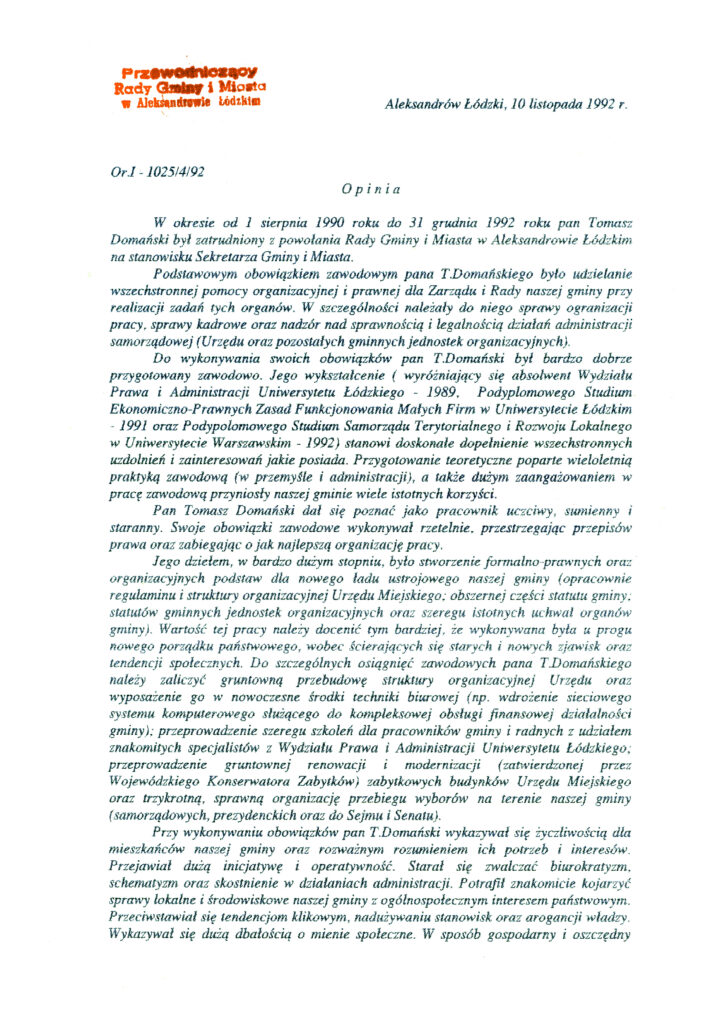 Krzysztof-Kozanecki-RM-Aleksandrów-Łódzki-1992-01